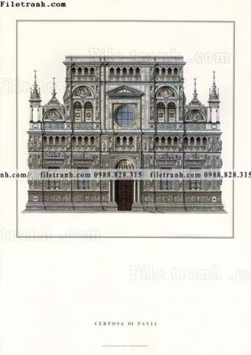 File gốc in ấn tranh toa lau dai my co dien 8 độ phân giải cao