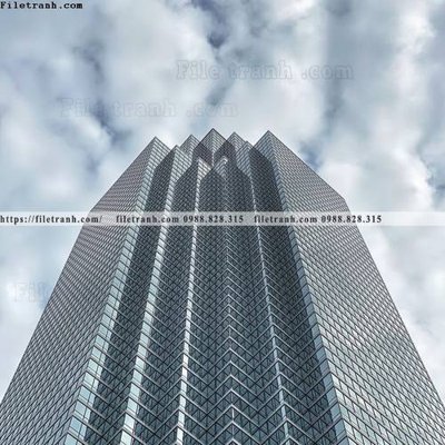 File in lụa tranh toa nha thang dung 504 (chất lượng cao) tranh toa nha thang dung 504