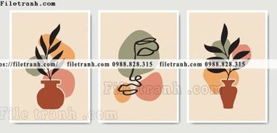 File ảnh tranh toi gian bo 3 minimalis 111 (gốc) in Hiflex