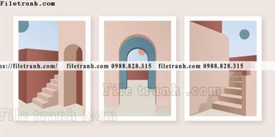 File gốc tranh toi gian bo 3 minimalis 122 (PNG) không nền chất lượng