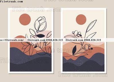 File gốc tranh toi gian bo 3 minimalis 123 (phong cách) châu Âu