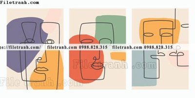 Download file tranh toi gian bo 3 minimalis 144 (chuẩn in) chất lượng cao