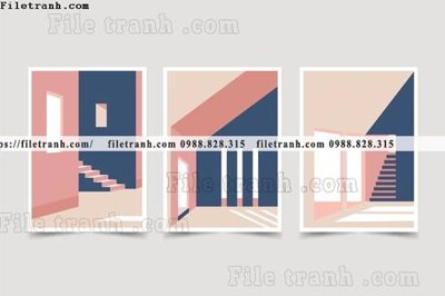 Download file tranh toi gian bo 3 minimalis 168 (gốc) in mica cao cấp