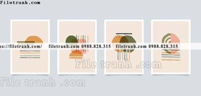 File gốc tranh toi gian bo 3 minimalis 176 (cho in 3D) độc đáo