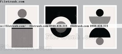 File ảnh gốc tranh toi gian bo 3 minimalis 181 không vỡ nét