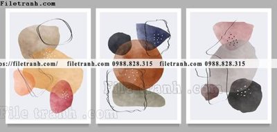 Mua file gốc tranh toi gian bo 3 minimalis 194 (in ấn) tại Filetranh.com