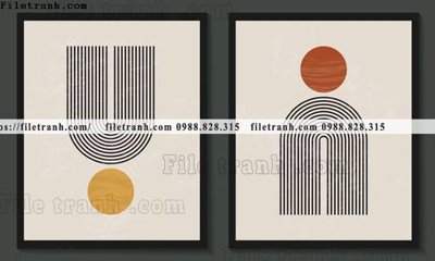 File in ấn tranh toi gian bo 3 minimalis 203 (bản gốc) cao cấp