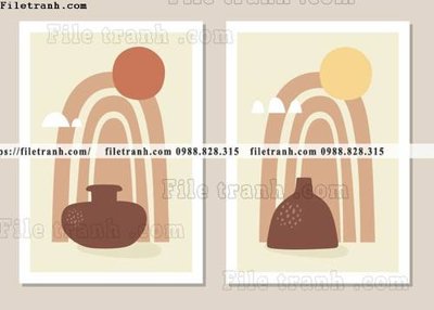 File gốc tranh toi gian bo 3 minimalis 212 (cho in UV) siêu nét