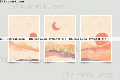 File tranh gốc tranh toi gian bo 3 minimalis 215 (bản quyền) file PSD