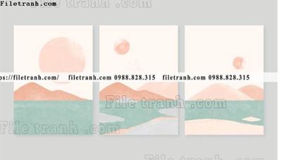 File gốc tranh toi gian bo 3 minimalis 216 (PSD/TIFF) độ phân giải cao