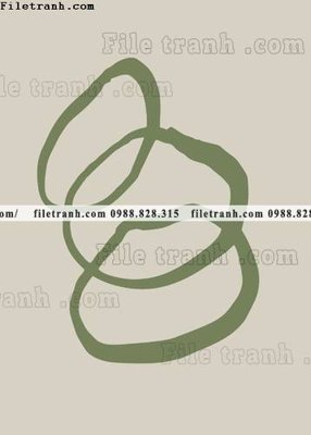 File in mica tranh toi gian truu tuong 670 (bản gốc) sắc sảo