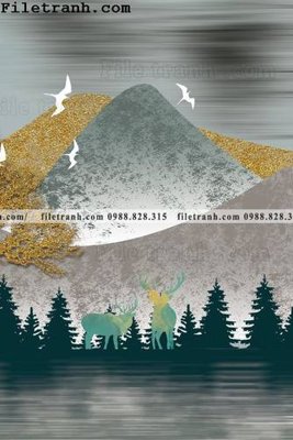 File tranh tranh trang tri bac au dep 156 (ảnh gốc) in trần 3D