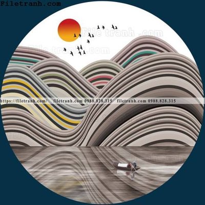 File PSD tranh tron kieu Trung Quoc moi 113 (gốc) nhiều lớp (multi-layer)