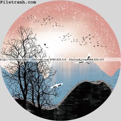 File in trần tranh tron kieu Trung Quoc moi 128 (bản gốc 3D) sống động