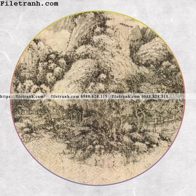 File PSD tranh tron kieu Trung Quoc moi 203 (bản gốc) độ phân giải cao