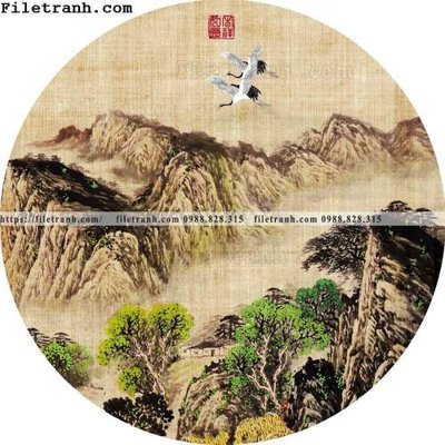 File tranh tranh tron kieu Trung Quoc moi 229 (gốc) in backlit film