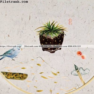 File gốc tranh tron kieu Trung Quoc moi 255 (trang trí) phòng trẻ em