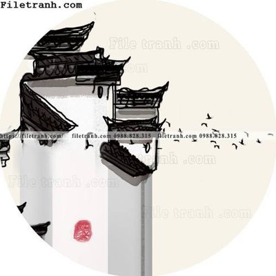 File tranh ảnh gốc tranh tron kieu Trung Quoc moi 319 dùng cho in khổ lớn