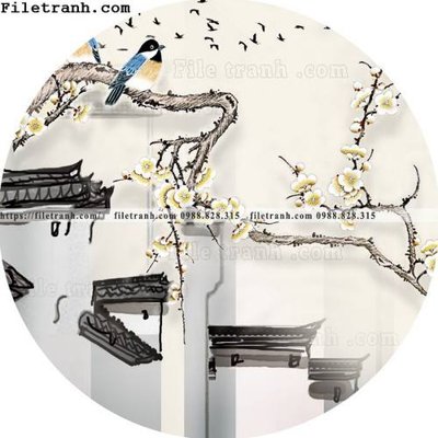 File tranh tranh tron kieu Trung Quoc moi 320 (bản gốc) treo phòng ăn