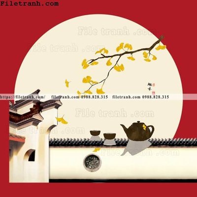 Tải file gốc tranh tron kieu Trung Quoc moi 344 (bản PSD) đầy đủ layer