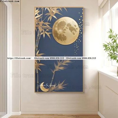 File gốc tranh truc mat troi toi gian 506 (chủ đề hiện đại) trang trí