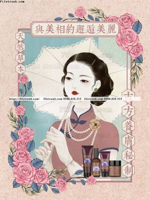 Tải file gốc in lụa tranh trung quoc co xua 537 siêu nét