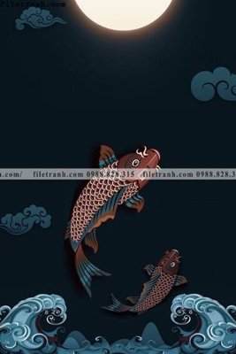 File gốc tranh trung quoc mau do 523 (in lụa) chi tiết cao