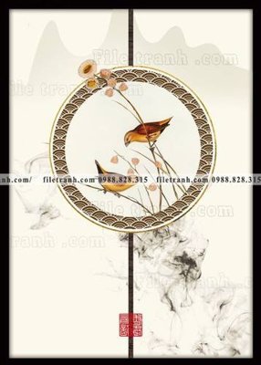 File ảnh tranh trung quoc mau do 580 (gốc) cho trang trí nội thất