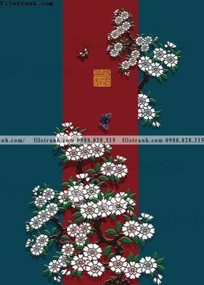 File gốc tranh trung quoc mau do 584 (trang trí) phòng ngủ
