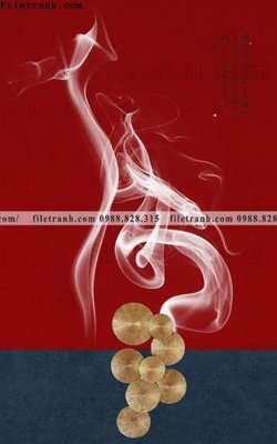 File gốc tranh trung quoc mau do 625 (in tráng gương) nghệ thuật