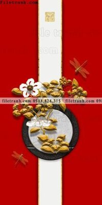 File gốc tranh trung quoc mau do 632 (bản quyền) cho in ấn