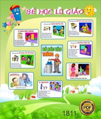 File PSD BE HOC LE GIAO (gốc) cho in quảng cáo