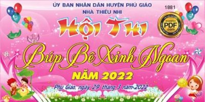 Hình ảnh gốc HOI THI BUP BE XINH NGOAN (để in khổ lớn)