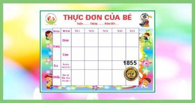 Download file gốc THUC DON CUA BE (in lụa) hoa lá