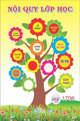 Tải file noi quy lop hoc 2 (PSD) cho in ấn quảng cáo