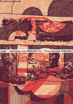 Ảnh gốc file in lụa tranh truu tuong Graffiti 1502 chi tiết