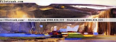 Ảnh gốc tranh truu tuong art in canvas dep 131 (nét căng) in mica