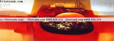 Hình ảnh file gốc in trần nhà tranh truu tuong art in canvas dep 148