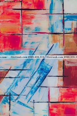 File in ấn tranh truu tuong art mau nuoc 505 chuyên nghiệp