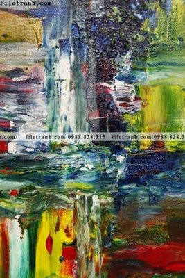 File ảnh tranh truu tuong art mau nuoc 534 (gốc) in decal dán tường