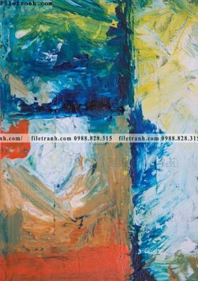 File PSD tranh truu tuong art mau nuoc 563 (gốc) tách lớp chi tiết