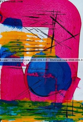 File gốc tranh truu tuong art mau nuoc 568 (trang trí) phòng ngủ