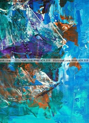 File tranh gốc in trần nhà tranh truu tuong art mau nuoc 569 3D