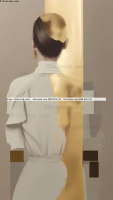 File tranh quảng cáo tranh truu tuong co gai phu nu hien dai 505 (file gốc) chuyên nghiệp