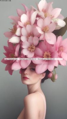 File gốc tranh truu tuong co gai phu nu hien dai 508 (in mica) làm bảng hiệu