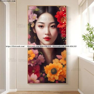 Download file tranh tranh truu tuong co gai phu nu hien dai 520 (file gốc PSD)