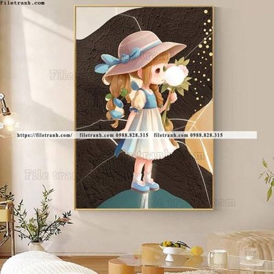 Tải file tranh truu tuong co gai phu nu hien dai 532 (gốc) làm tranh trang trí