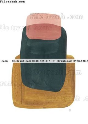 File tranh tranh truu tuong don gian canvas 618 (bản gốc) in lụa 5D