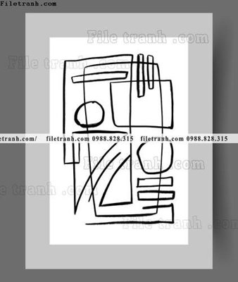File gốc tranh truu tuong don gian phong cach bac au 1511 (in tráng gương) hiện đại