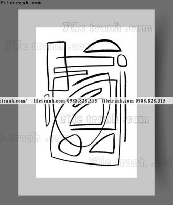 Ảnh gốc tranh truu tuong don gian phong cach bac au 1519 (độ nét cao) in mica